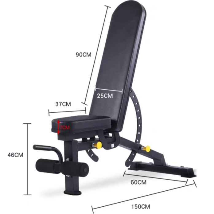 FID Black Adjustable Bench – GYMZGARAGE SINGAPORE