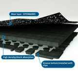 High Density Rubber Tile Mat With Connector