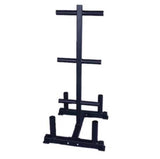 Bumper (2 Inch) Weight Plates & Bar Storage Rack