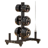 Olympic (2 Inch) Weight Plates & Bar Storage Rack