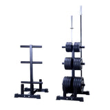 Olympic (2 Inch) Weight Plates & Bar Storage Rack