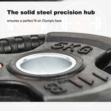Olympic (2 Inch) Tri-Grip Rubberised Weight Plates Combo