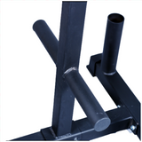Bumper (2 Inch) Weight Plates & Bar Storage Rack