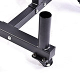 Bumper (2 Inch) Weight Plates & Bar Storage Rack