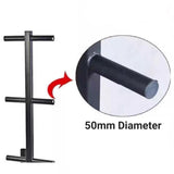Bumper (2 Inch) Weight Plates & Bar Storage Rack