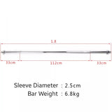 1.8m Standard (1 Inch) Straight Bar