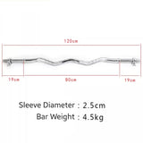 1.2m Standard (1 Inch) Ez Curl Bar