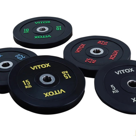 Color Words Bumper Weight Plates