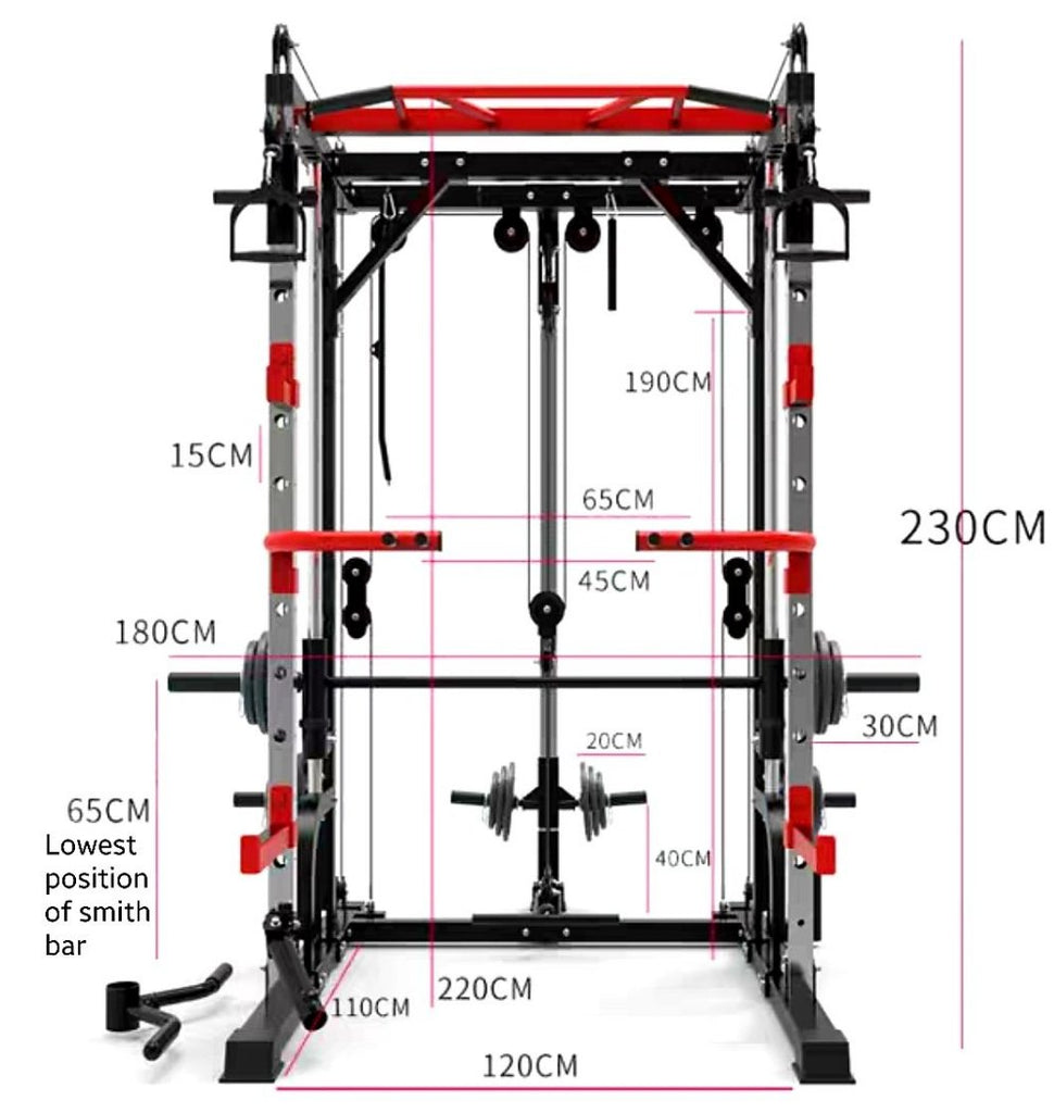 J009 Multi Functional Smith Machine Rack GYMZGARAGE SINGAPORE