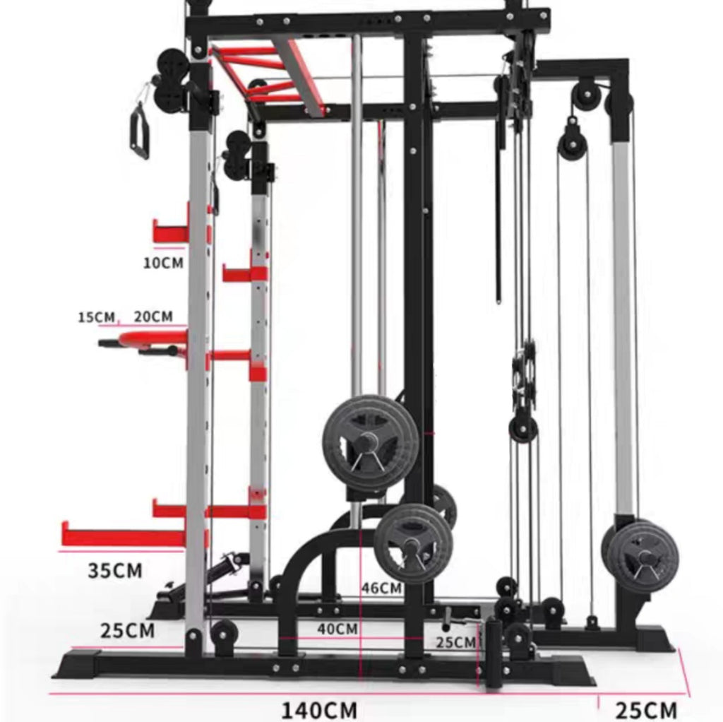 J009 Multi-Functional Smith Machine Rack – GYMZGARAGE SINGAPORE