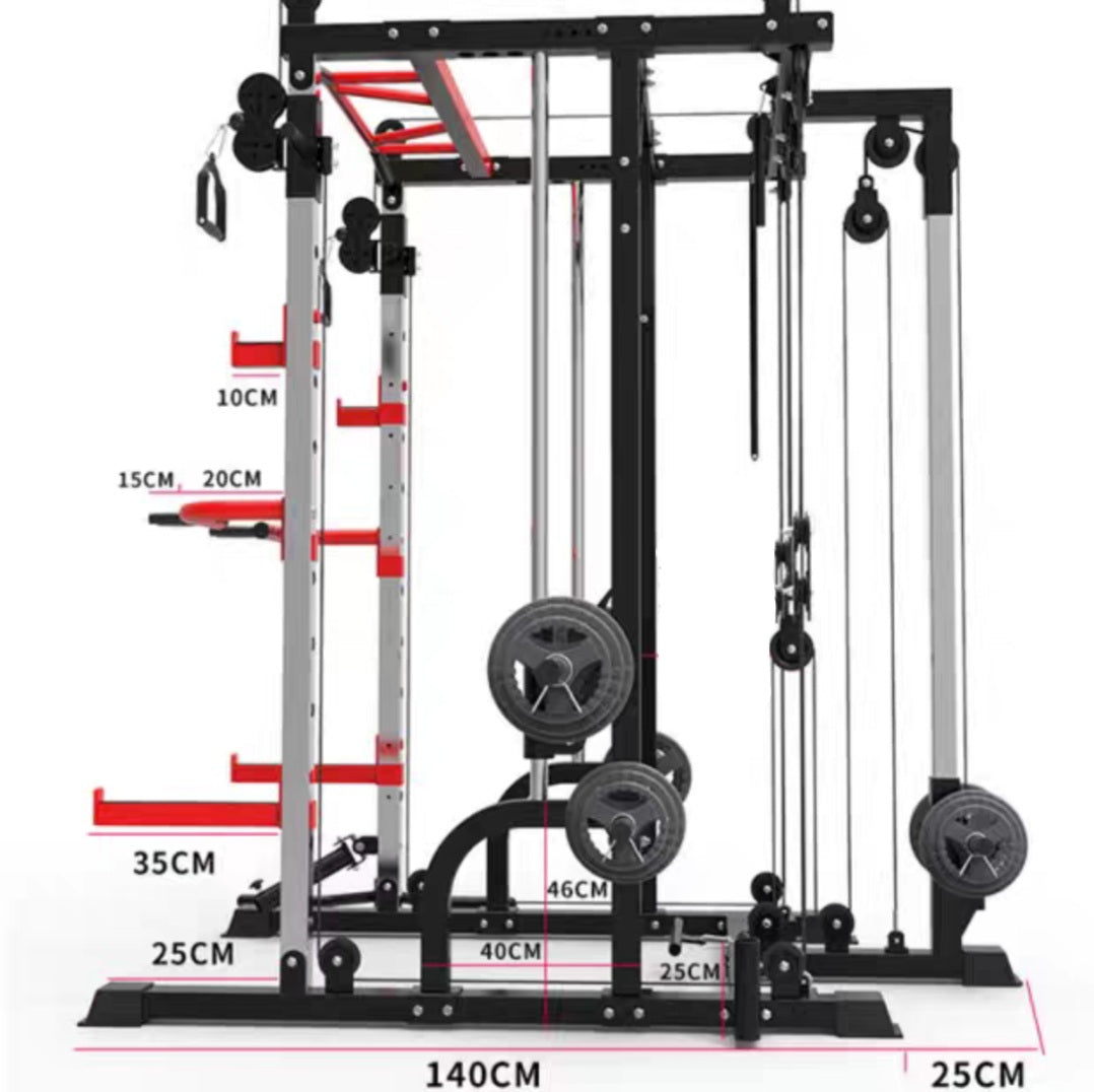 J009 Multi-Functional Smith Machine Rack – GYMZGARAGE SINGAPORE