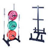 Bumper Weight Plates & Bar Storage Rack