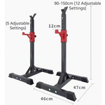 Squat Bench Stands (Red Holder)