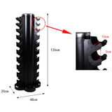 Premium 10 Pairs Dumbbell Storage Tower