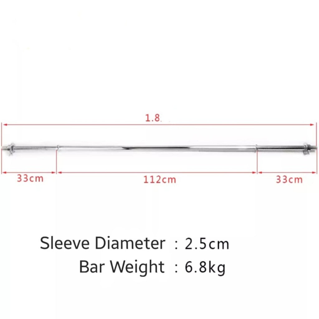 Standard deals barbell diameter